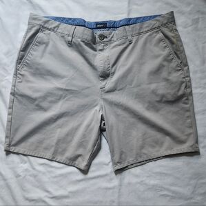 Johnnie-O Men’s Chino Shorts Beige Khaki Casual Classic Fit Pre-Owned